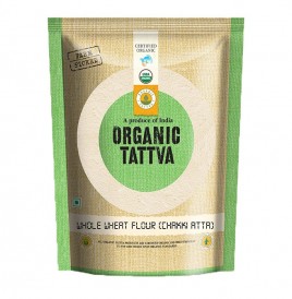 Organic Tattva Whole Wheat Flour (Chakki Atta)  Pack  1 kilogram